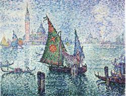 Paul Signac The Green Sail,Venice